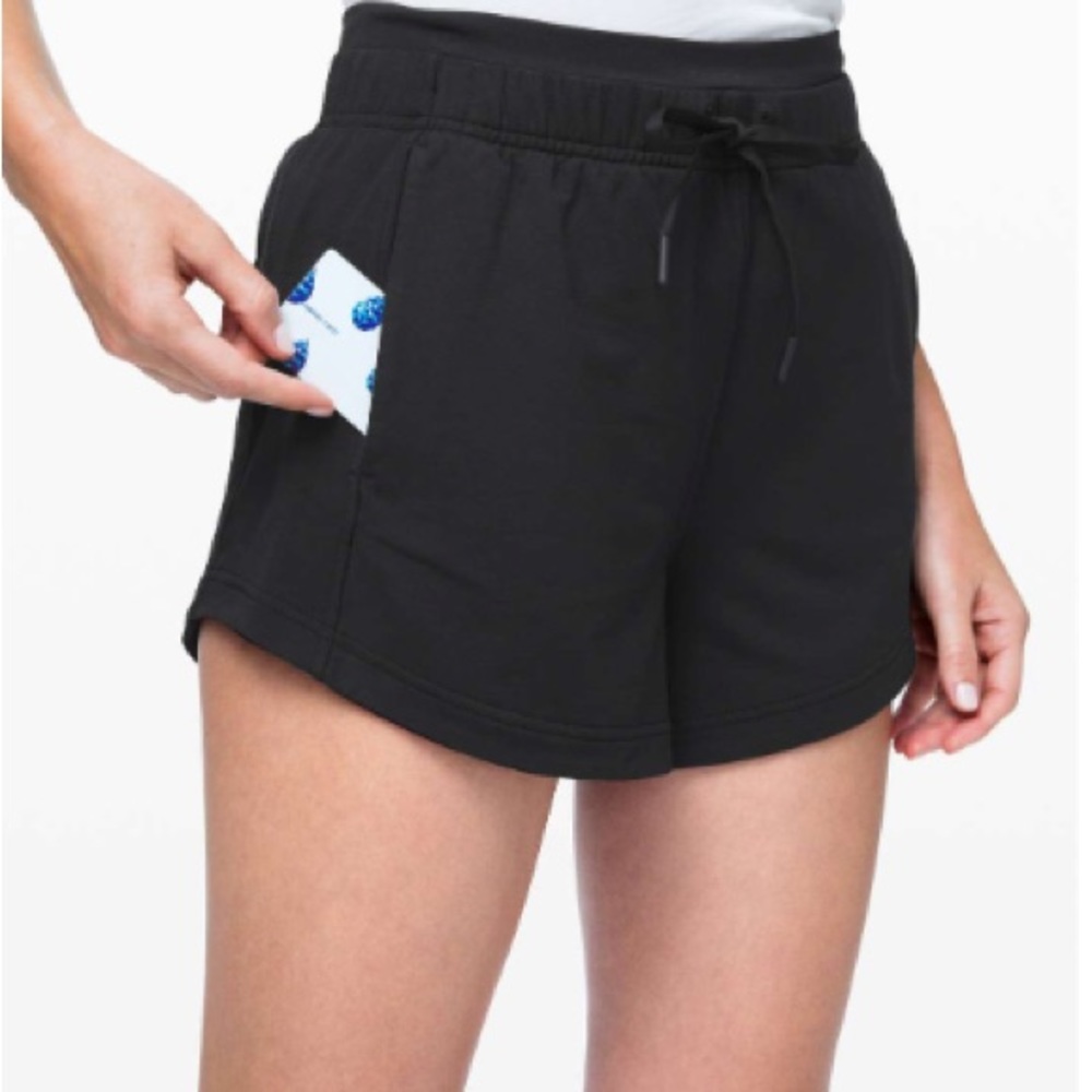 Lululemon Inner Glow Short 3" *Modal, Black, Size 10